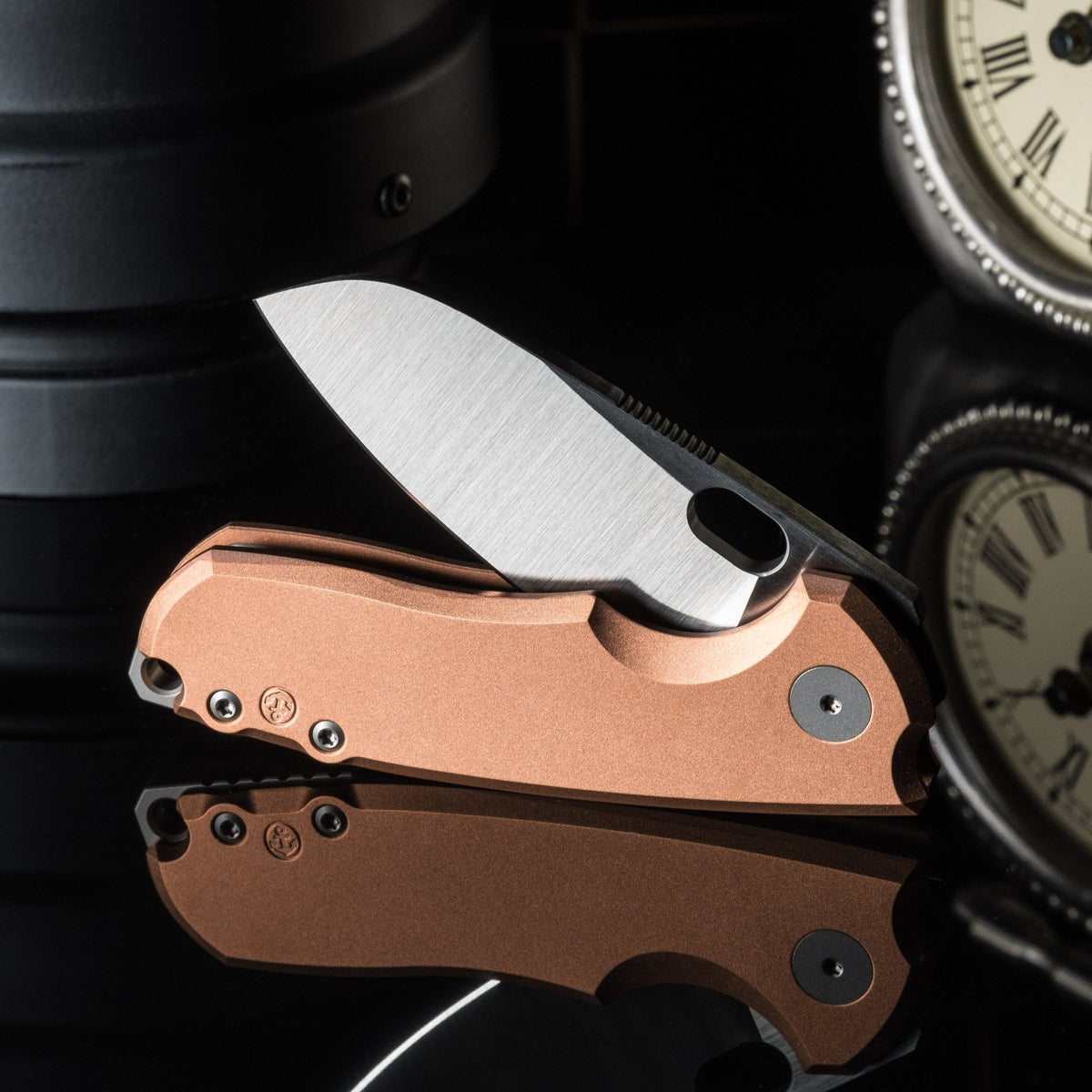 URBAN F5.5 - Blasted Copper w/ Anchor Stamp & Satin Magnacut - URBAN EDC®