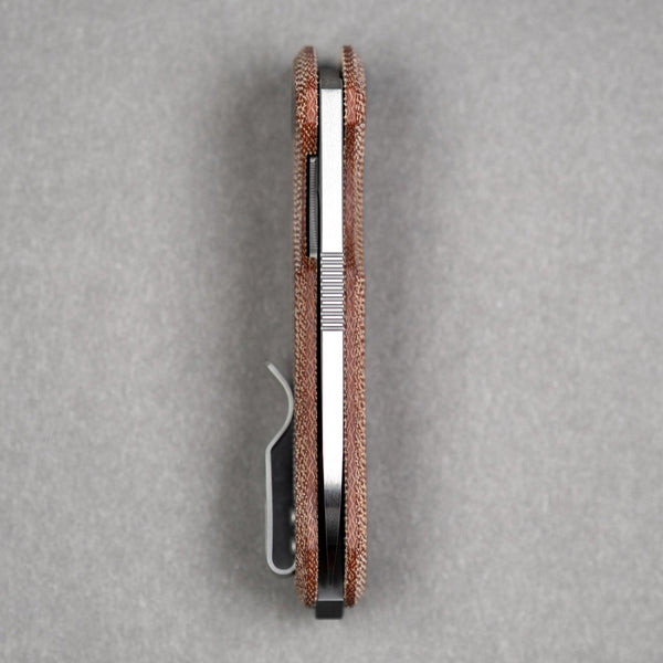 URBAN F5.5 - Brown Micarta & Satin Magnacut - URBAN EDC®