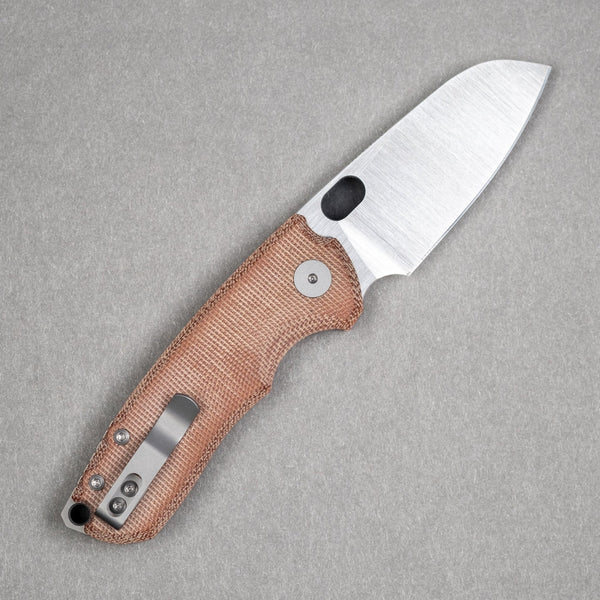 URBAN F5.5 - Brown Micarta & Satin Magnacut - URBAN EDC®