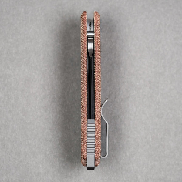 URBAN F5.5 - Brown Micarta & Satin Magnacut - URBAN EDC®