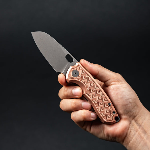 URBAN F5.5 - Darkwashed Magnacut & Copper w/ Seigaiha Pattern - URBAN EDC®