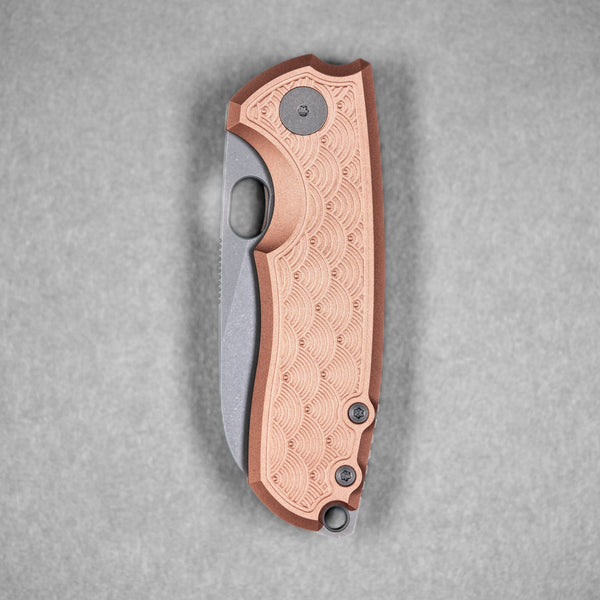 URBAN F5.5 - Darkwashed Magnacut & Copper w/ Seigaiha Pattern - URBAN EDC®