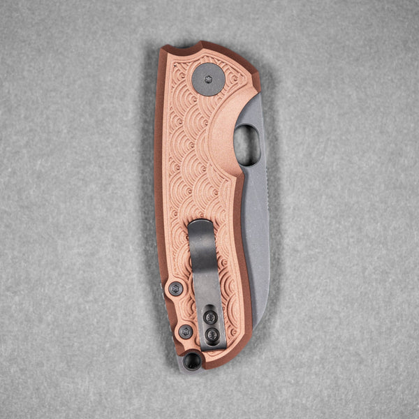 URBAN F5.5 - Darkwashed Magnacut & Copper w/ Seigaiha Pattern - URBAN EDC®