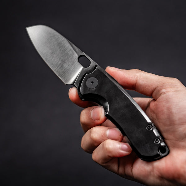 URBAN F5.5 - Polished Black DLC Magnacut & Polished Zirc w/ Zirc Backspacer - URBAN EDC®