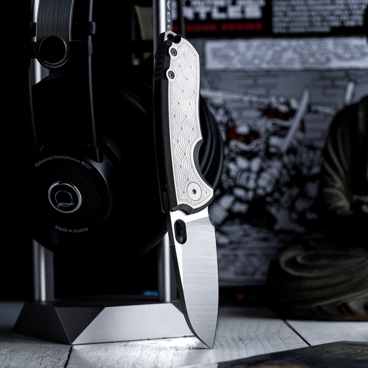 URBAN F5.5 - Satin Vanax & Stonewashed Titanium Seigaiha - URBAN EDC®
