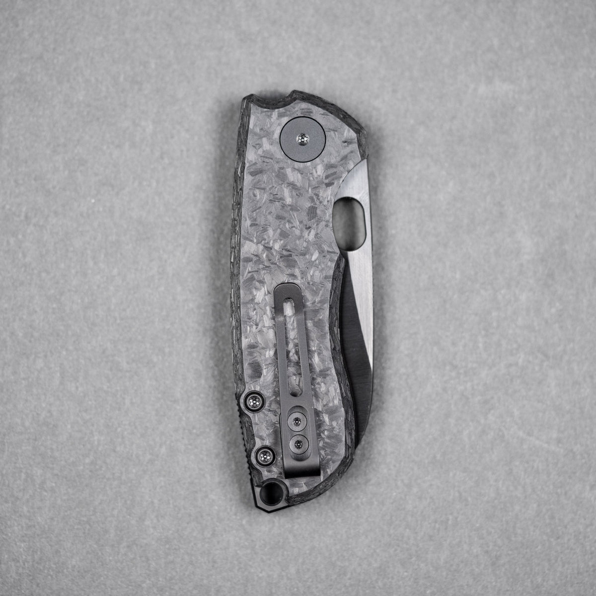 URBAN Jib - Belt Satin DLC Vanax & Marbled Carbon Fiber Linerlock - URBAN EDC®