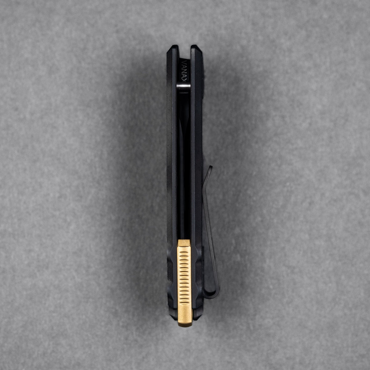 URBAN Jib - Blackwashed Vanax & Blackwashed Titanium Framelock w/ Bronze Backspacer - URBAN EDC®