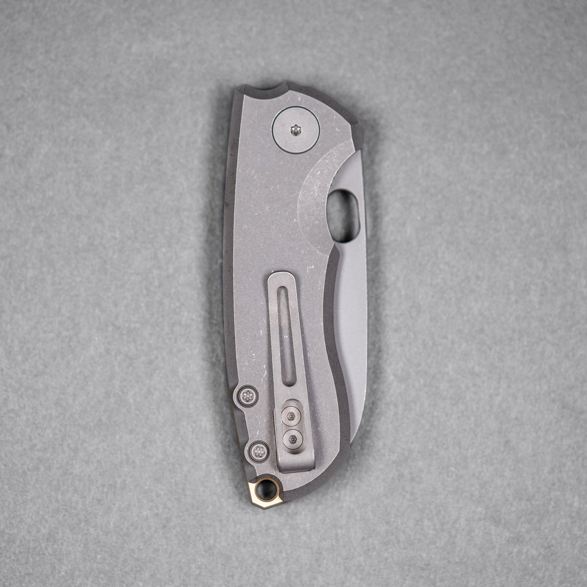 URBAN Jib - Darkwashed Vanax & Darkwashed Titanium Linerlock w/ Bronze Backspacer - URBAN EDC®
