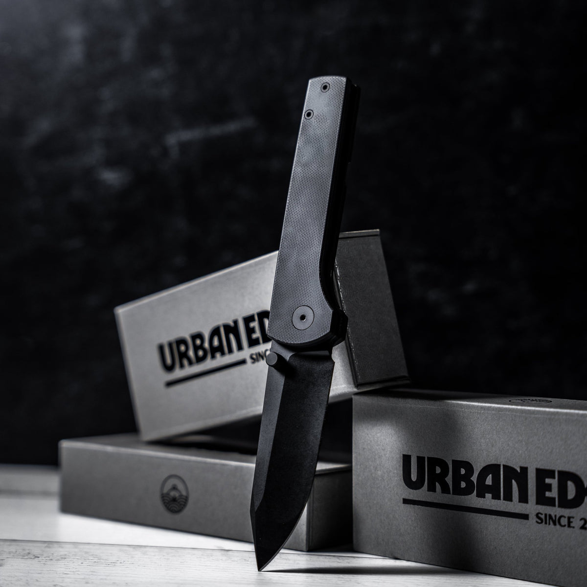 URBAN Miso - Black G10 w/ Compound Hollow M390 - URBAN EDC®