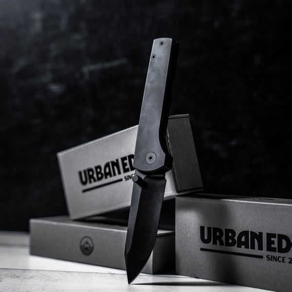 URBAN Miso - Black G10 w/ Compound Hollow M390 - URBAN EDC®