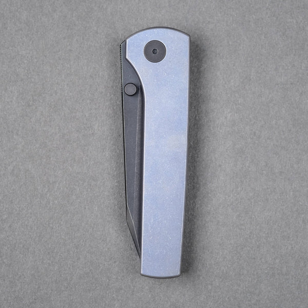 URBAN Miso - Blurple Titanium w/ Blackwashed Full Hollow M390 - URBAN EDC®