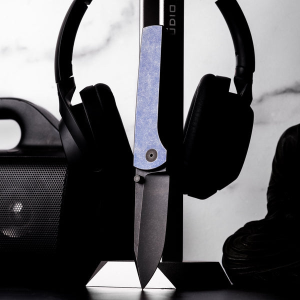 URBAN Miso - Blurple Titanium w/ Blackwashed Full Hollow M390 - URBAN EDC®
