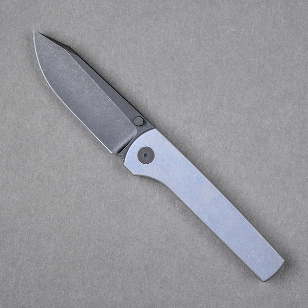 URBAN Miso - Blurple Titanium w/ Blackwashed Full Hollow M390 - URBAN EDC®