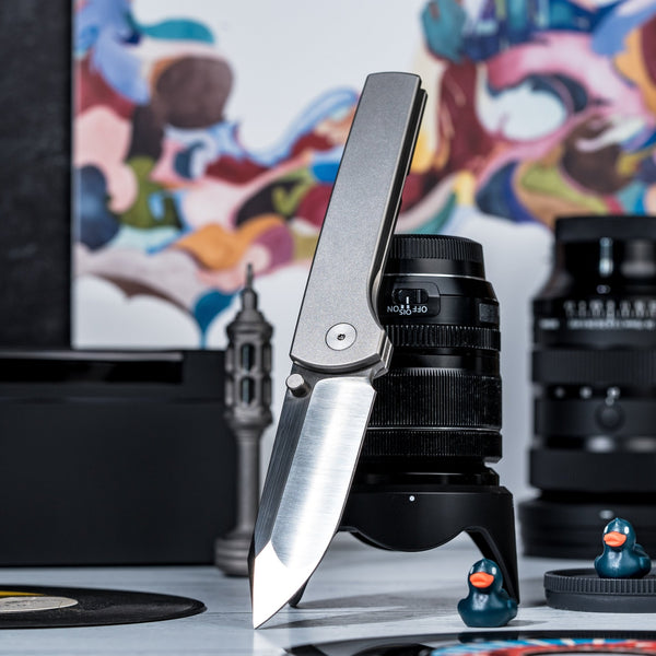 URBAN Miso - Plain Jane Titanium w/ Compound Hollow M390 - URBAN EDC®