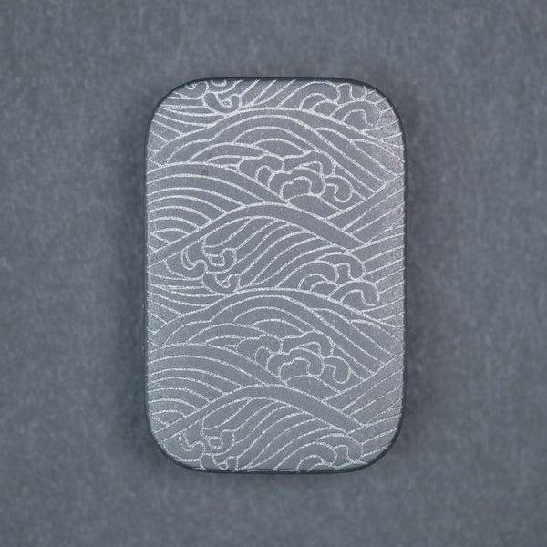 Ben Krein Worry Stone - Zirc w/ Seigaiha V2 Engraving (Exclusive) - URBAN EDC®