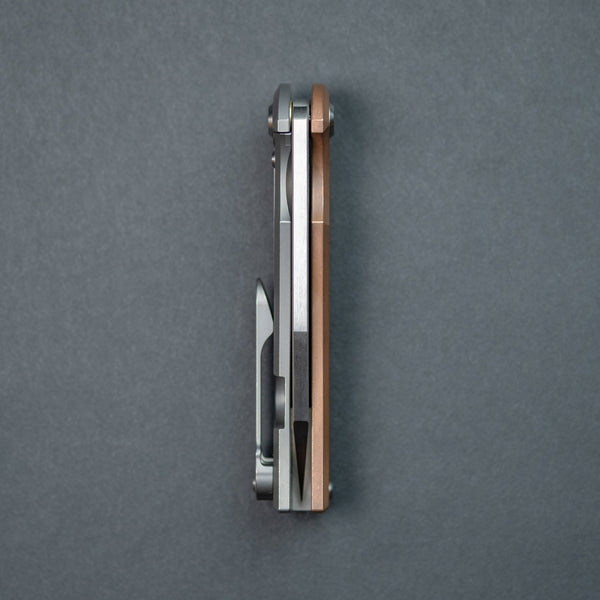 Chaves Sangre Street Wharncliffe - Copper & Titanium w/ Seigaiha Motif (Exclusive) - URBAN EDC®