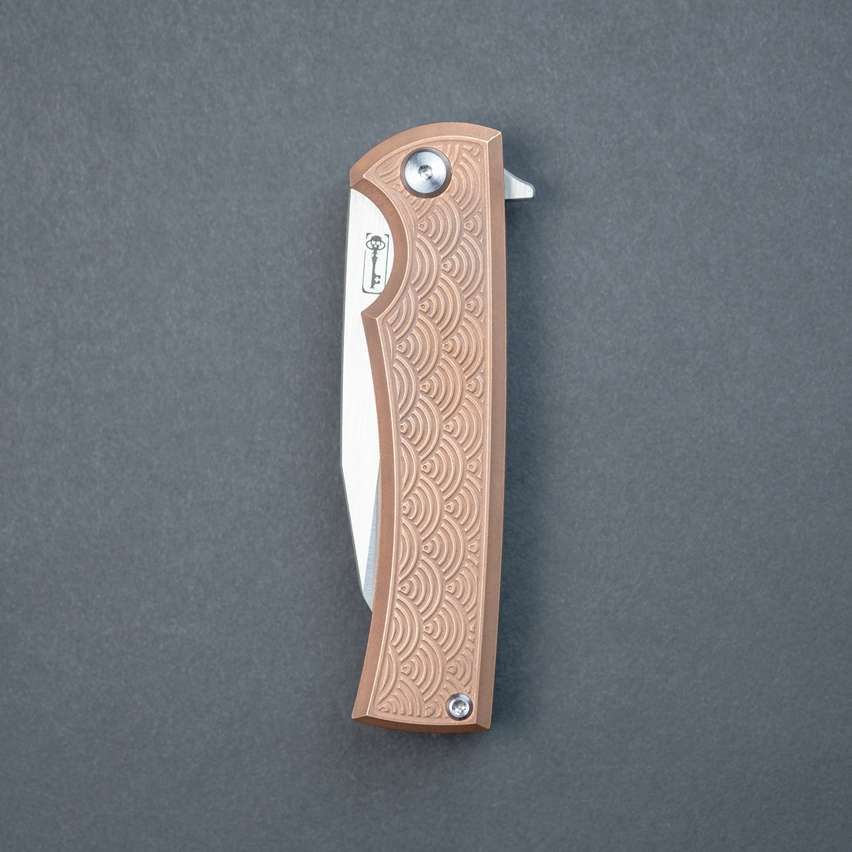 Chaves Sangre Street Wharncliffe - Copper & Titanium w/ Seigaiha Motif (Exclusive) - URBAN EDC®