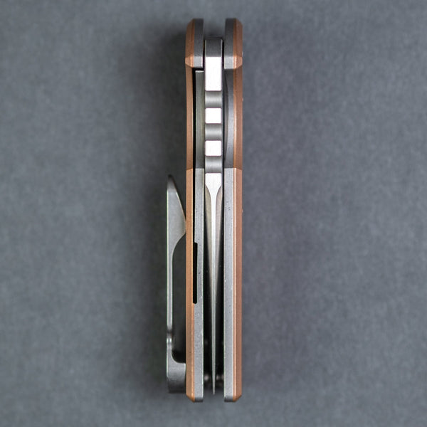 Chaves T.A.K Flipper - Seigaiha Engraved Copper (Exclusive) - URBAN EDC®