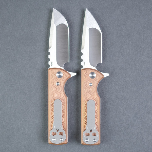 Chaves T.A.K Flipper - Seigaiha Engraved Copper (Exclusive) - URBAN EDC®
