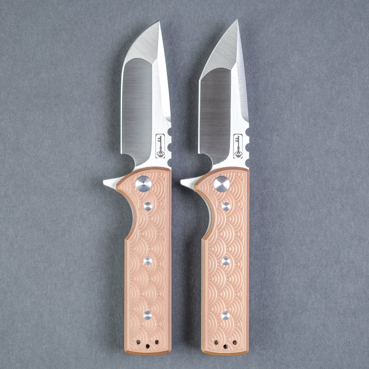 Chaves T.A.K Flipper - Seigaiha Engraved Copper (Exclusive) - URBAN EDC®