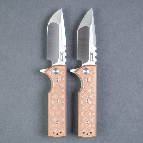 Chaves T.A.K Flipper - Seigaiha Engraved Copper (Exclusive) - URBAN EDC®