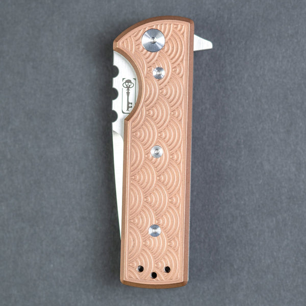 Chaves T.A.K Flipper - Seigaiha Engraved Copper (Exclusive) - URBAN EDC®