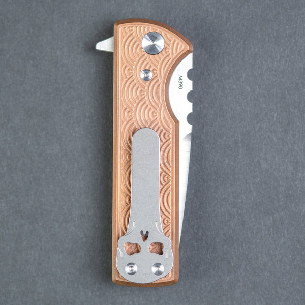 Chaves T.A.K Flipper - Seigaiha Engraved Copper (Exclusive) - URBAN EDC®