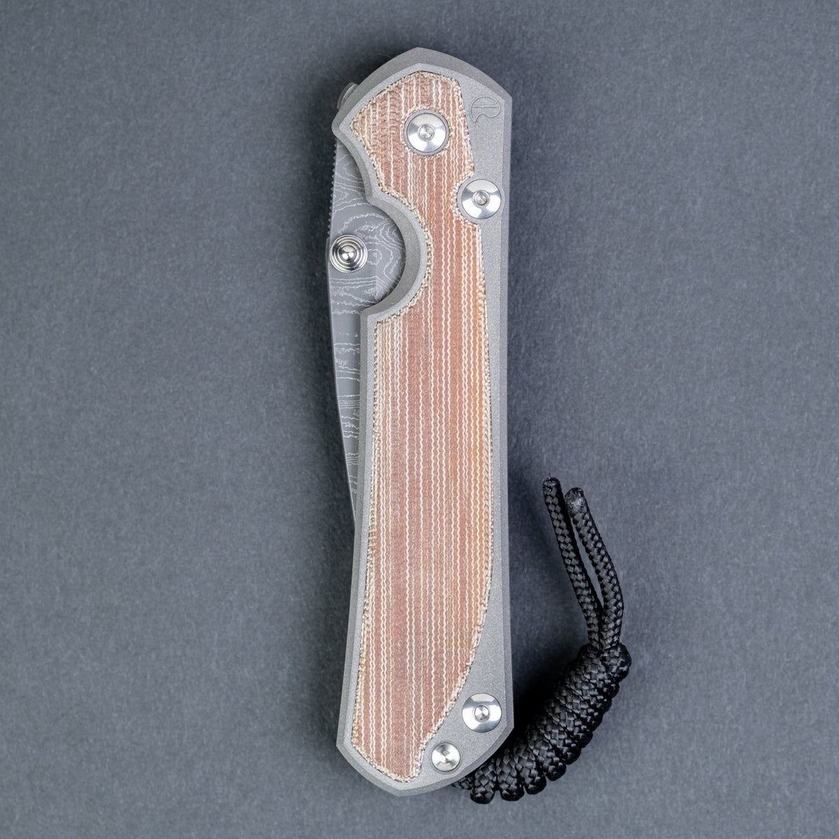 Chris Reeve Large Sebenza 31 Drop Point - Natural Micarta & Ladder Damascus - URBAN EDC®