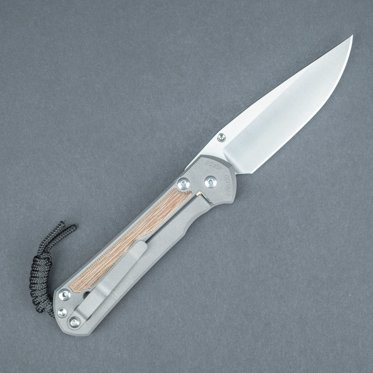 Chris Reeve Large Sebenza 31 - S45VN Drop Point Blade w/ Natural Micarta Inlay - URBAN EDC®
