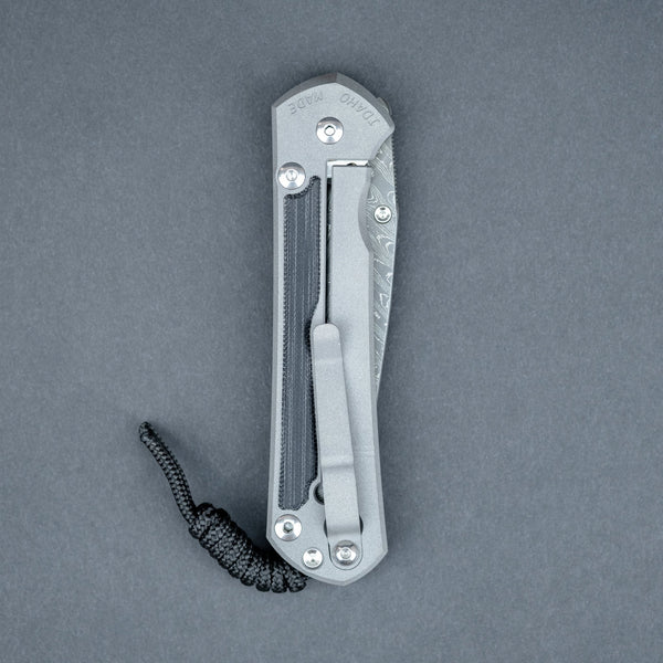 Chris Reeve Large Sebenza 31 w/ Black Micarta Inlay & Boomerang Damascus - URBAN EDC®