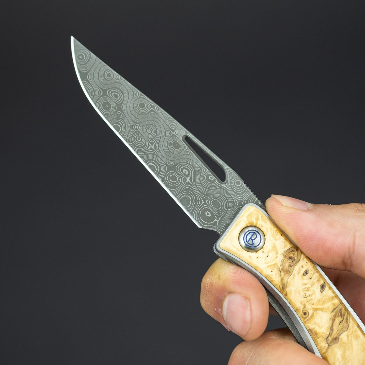 Chris Reeve Mnandi - Box Elder & Raindrop Damascus - URBAN EDC®
