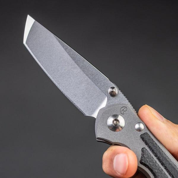 Chris Reeve Small Inkosi Tanto - Black Canvas Micarta - URBAN EDC®