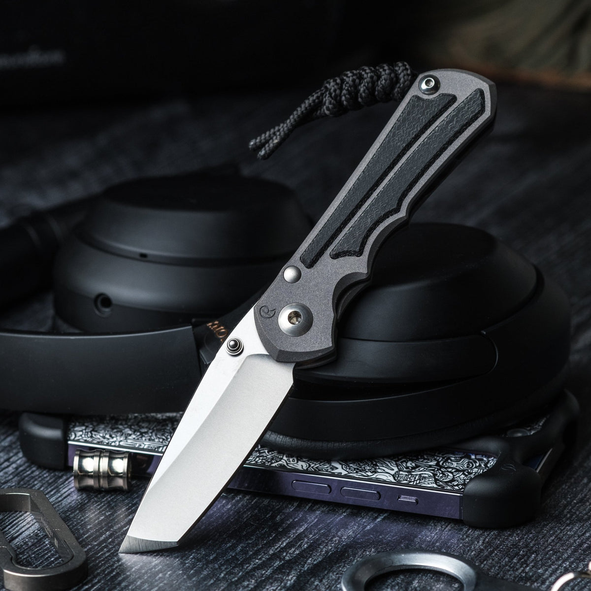 Chris Reeve Small Inkosi Tanto - Black Canvas Micarta - URBAN EDC®