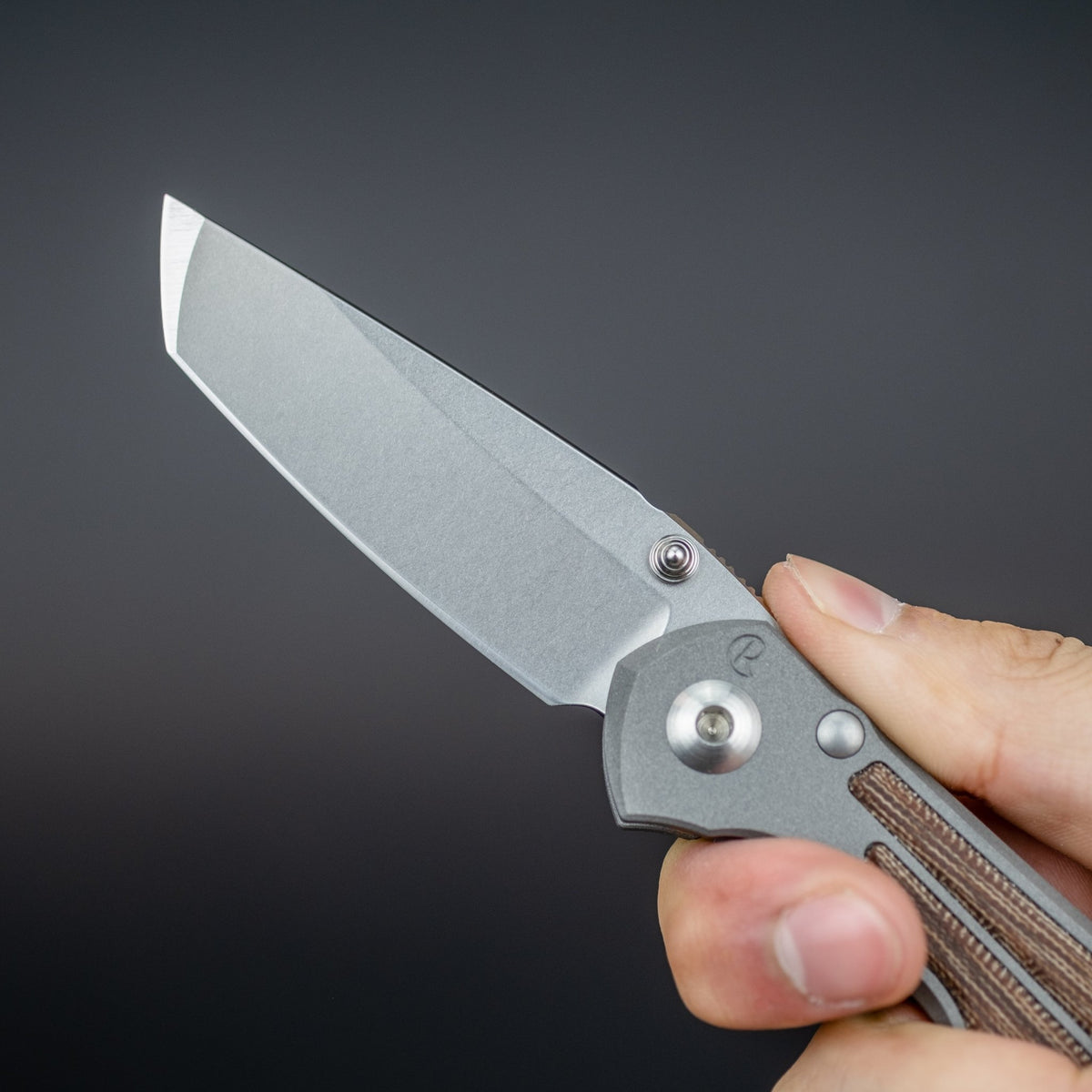 Chris Reeve Small Inkosi Tanto S45VN - Natural Canvas Micarta Inlay - URBAN EDC®