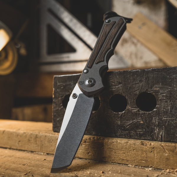 Chris Reeve Small Inkosi Tanto S45VN - Natural Canvas Micarta Inlay - URBAN EDC®