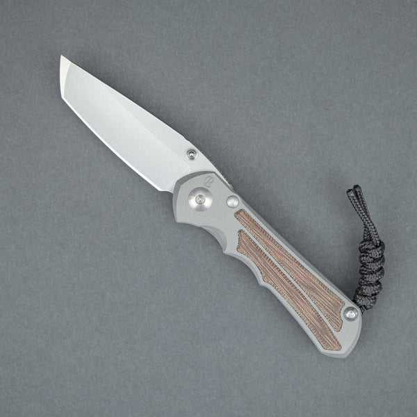 Chris Reeve Small Inkosi Tanto S45VN - Natural Canvas Micarta Inlay - URBAN EDC®