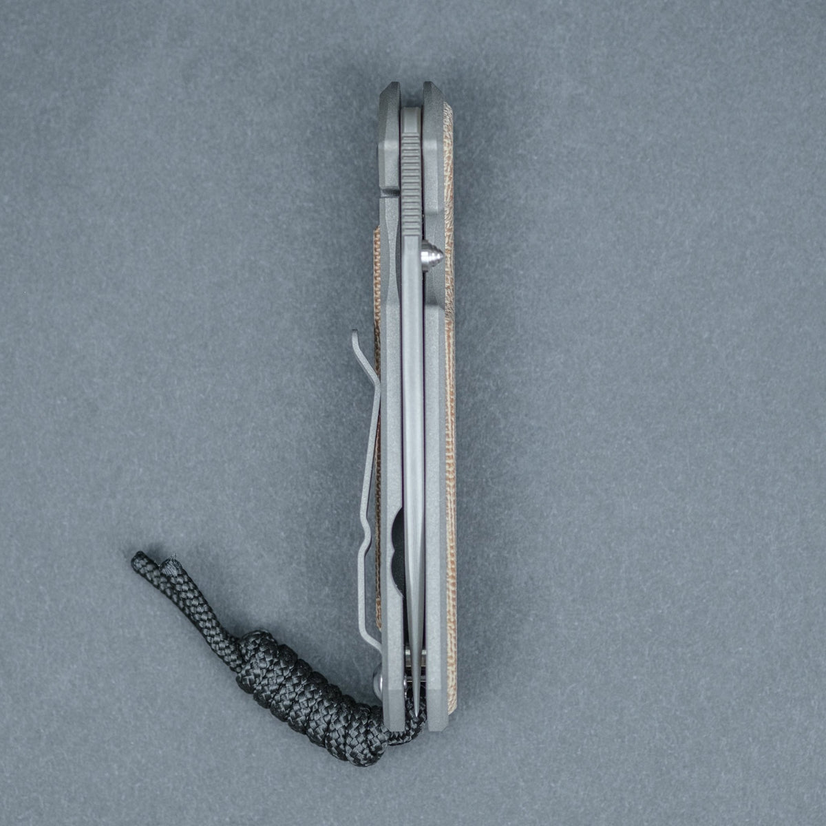 Chris Reeve Small Sebenza 31 - Raindrop Damascus w/ Natural Canvas Micarta Inlays - URBAN EDC®