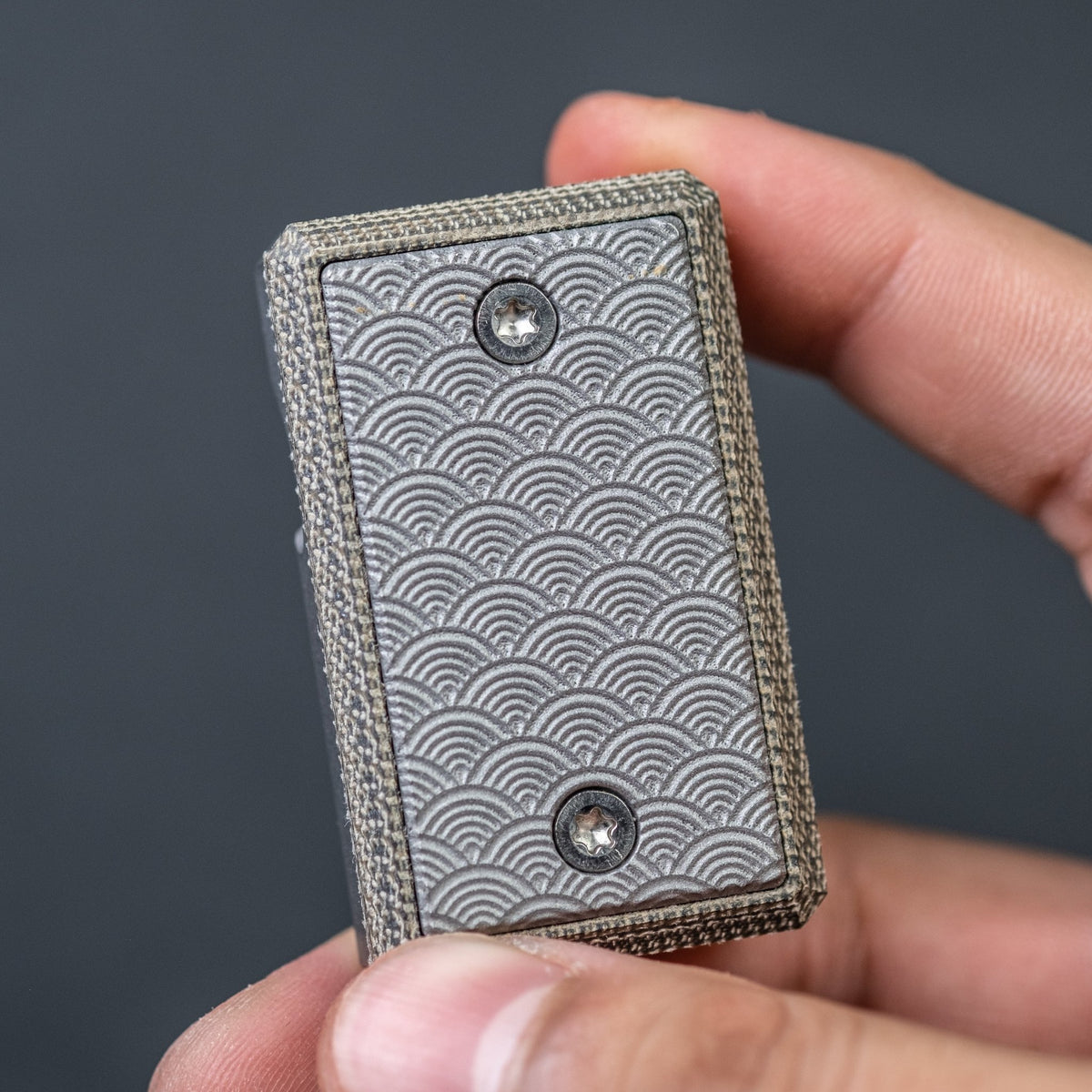 CrowGear Don't Worry Stone Titanium - Seigaiha Edition (Exclusive) - URBAN EDC®
