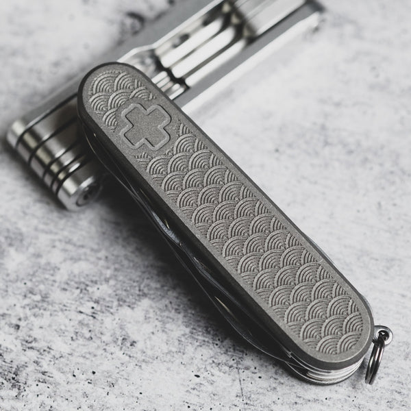 Daily Customs Super Tinker 91.2 Titanium - Seigaiha Scales (Exclusive) - URBAN EDC®