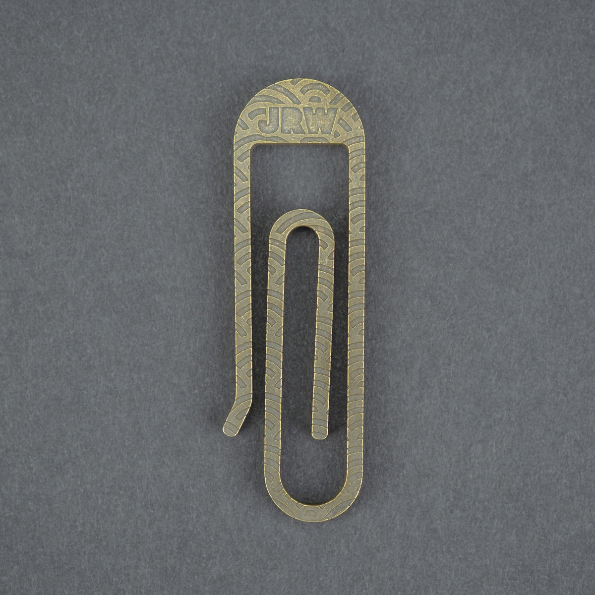JRW Gear Tough Clip - Brass w/ Seigaiha (Exclusive) - URBAN EDC®