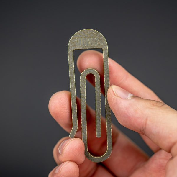 JRW Gear Tough Clip - Brass w/ Seigaiha (Exclusive) - URBAN EDC®