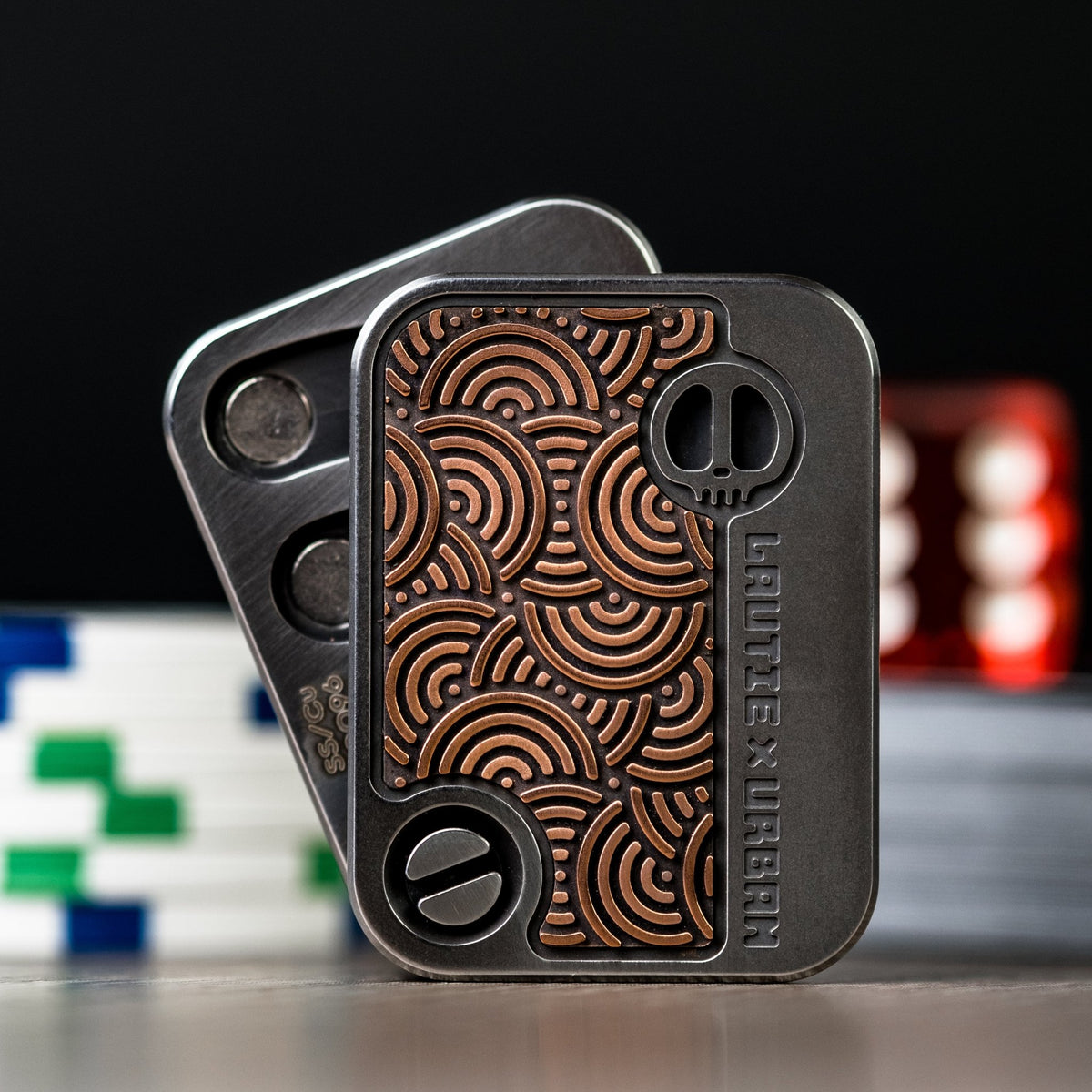 Lautie x URBAN Shuffle - Stainless Steel & Copper Seigaiha (Exclusive) - URBAN EDC®