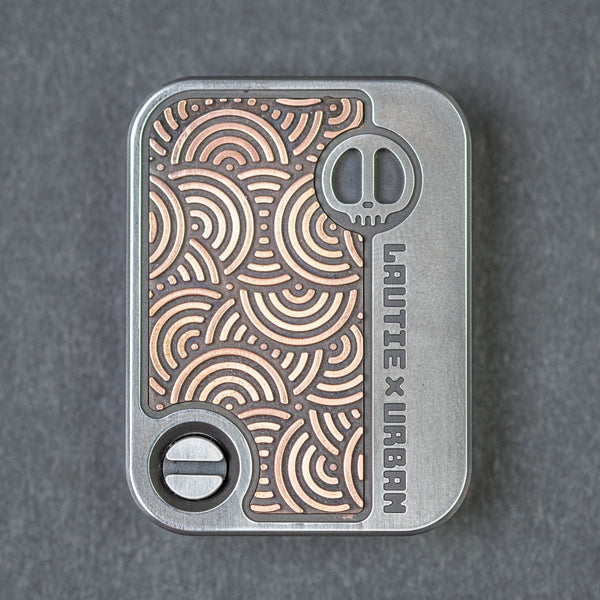 Lautie x URBAN Shuffle - Stainless Steel & Copper Seigaiha (Exclusive) - URBAN EDC®