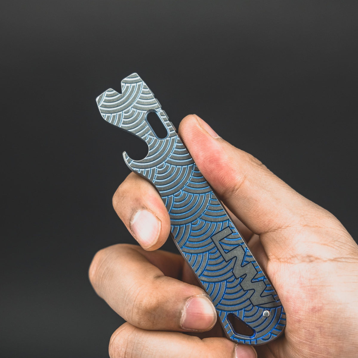 Lynch Northwest All Access Pass V1.5 w/ Seigaiha Motif - Blue Titanium (Exclusive) - URBAN EDC®