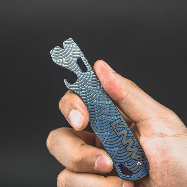 Lynch Northwest All Access Pass V1.5 w/ Seigaiha Motif - Blue Titanium (Exclusive) - URBAN EDC®