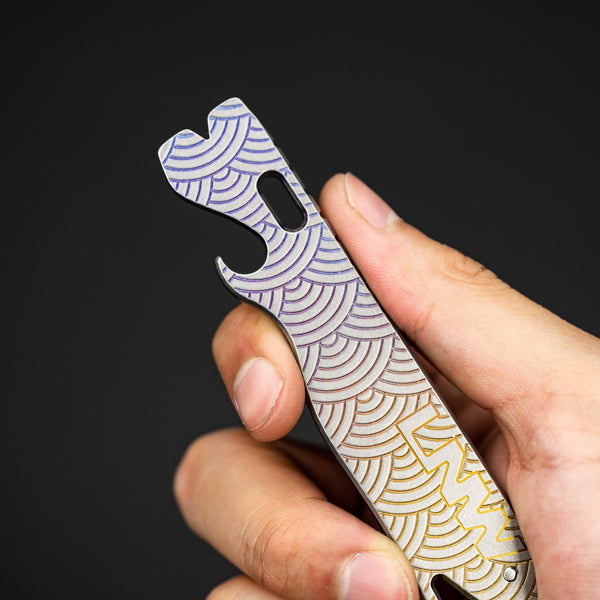 Lynch Northwest All Access Pass v1.5 w/ Seigaiha Motif - Bronze Titanium (Exclusive) - URBAN EDC®