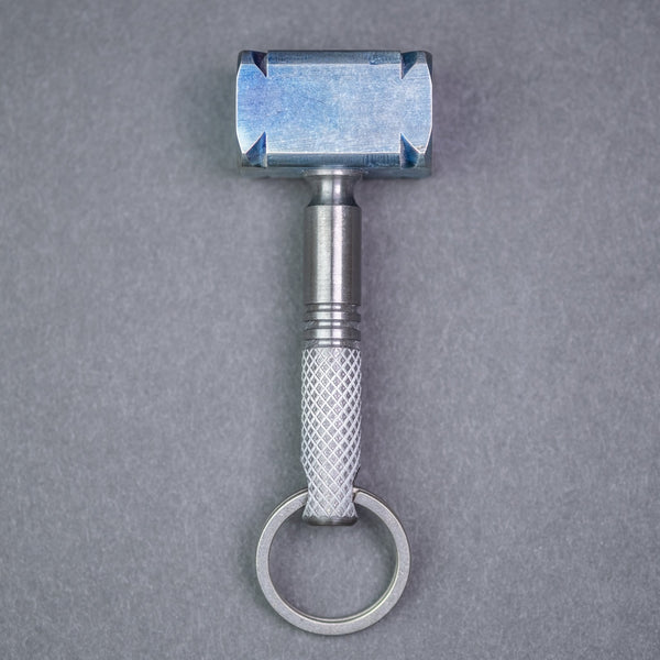 Ober Metal Works Square Head Hammer Keychain - Zirconium & Titanium - URBAN EDC®