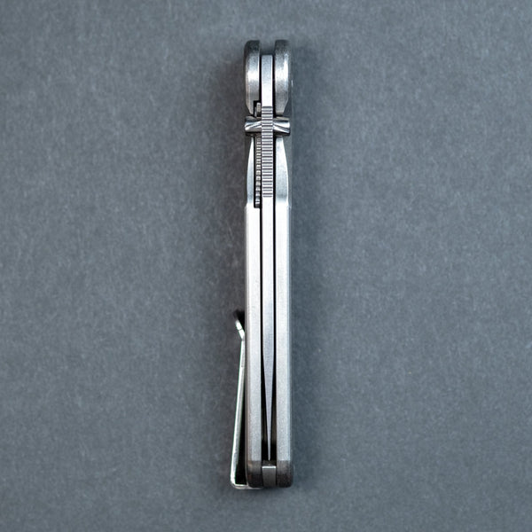 Tactile Knife Co. Rockwall Thumbstud - Modern - Seigaiha Engraved Titanium (Exclusive) - URBAN EDC®