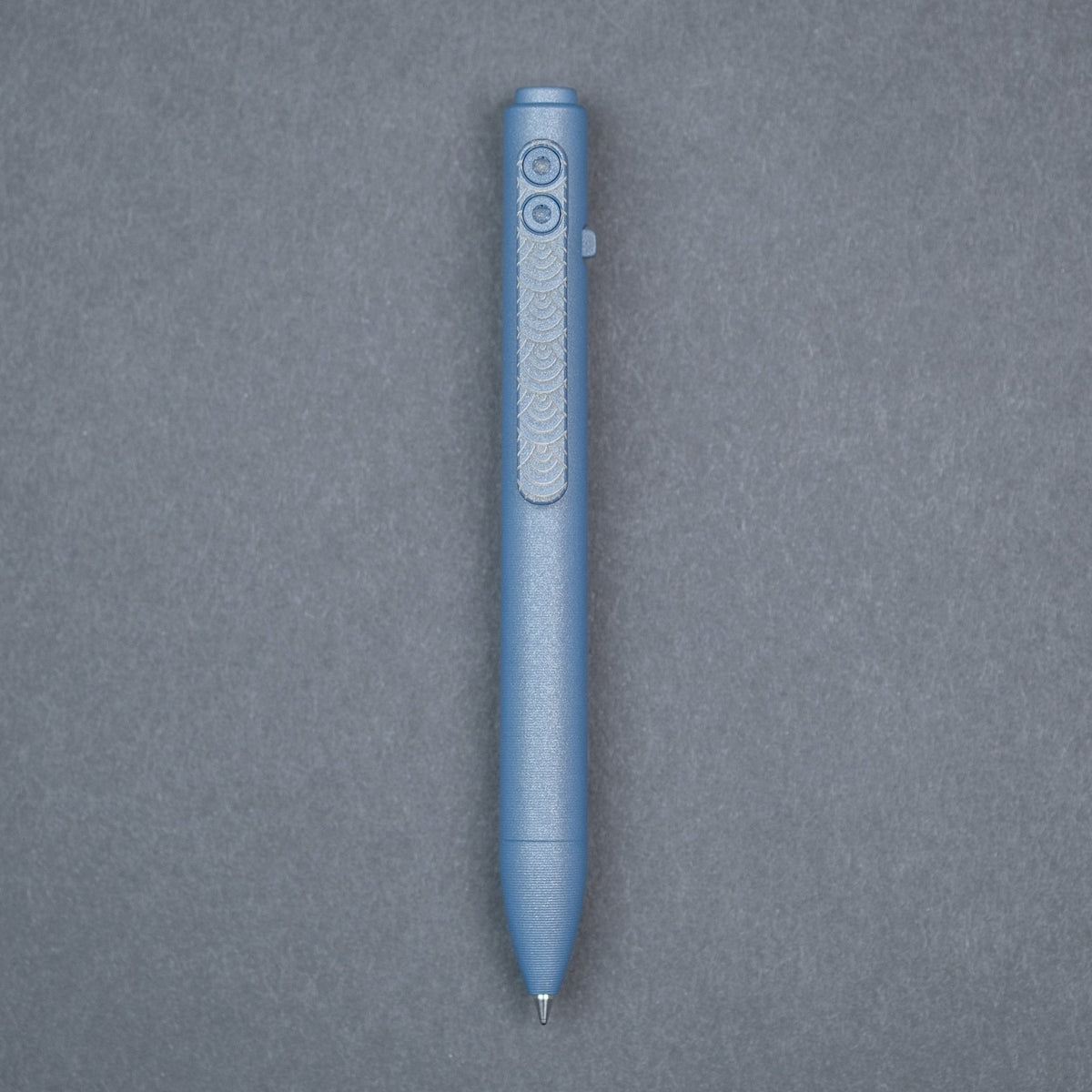 Tactile Turn Side Click Mini Pen - Seigaiha Side Click Mini Pen Titanium - URBAN EDC®