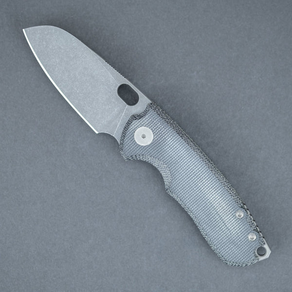 URBAN F5.5 - Black Micarta w/ Acid - Etched M390 Blade - URBAN EDC®